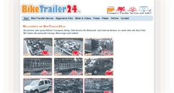 Desktop Screenshot of biketrailer24.de